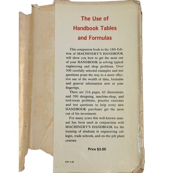 Machinery's Handbook 18th Edition Industrial Press 1968 Mechanical Engineer READ - Picture 10 of 10